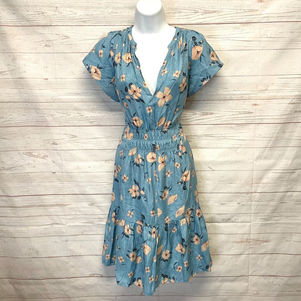 Rebecca Taylor Daniella Floral Print Silk blend Dress